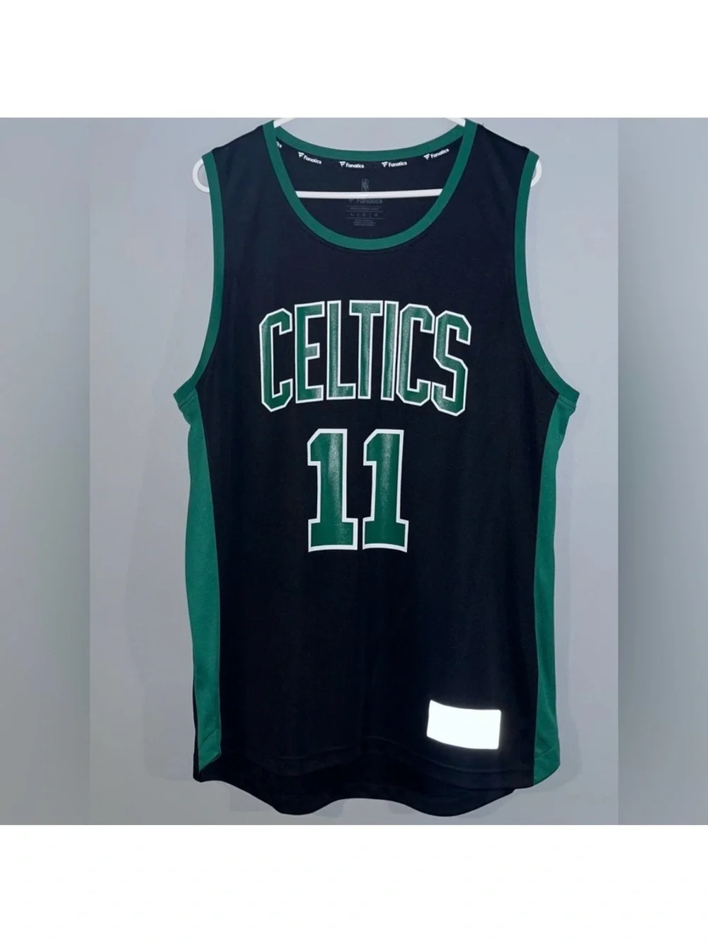 Boston Celtics No. 11 Kyrie Irving Black Statement Edition Throwback NBA Jersey